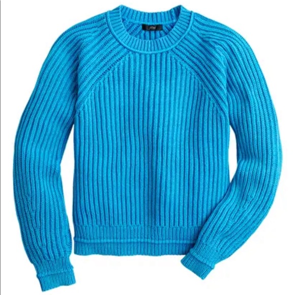 J. Crew Sweaters J Crew Garment Washed Crewneck Sweater In Prussian